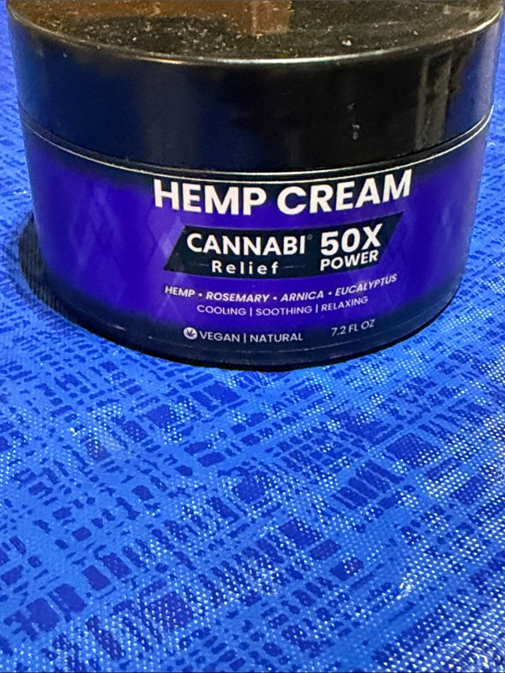 Source Unknown Hemp Cream - Purple and Black Jar